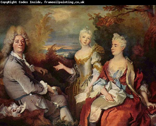 Nicolas de Largilliere Self-Portrait with Family